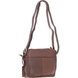 Ashwood Leather Ladies Crossbody Bag Cognac: Glasgow