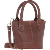 Ashwood Leather & Harris Tweed® Cloth Small Grab Bag Tan/Mcload: TW-63-02-TM