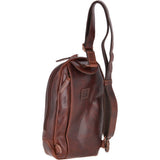 Vintage Leather Single Strap Sling Bag Tan : Perry