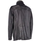 Mens 2-in1 Leather Jacket Black :  Gustavo