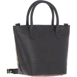 Ashwood Leather & Harris Tweed® Cloth Large Grab Bag Brown/Green: TW-64-09-BG
