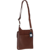 Ashwood Leather & Harris Tweed® Cloth Crossbody Bag Tan/Watch: TW-24-04-TW