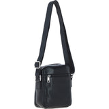 Ashwood Leather Men's Cross Body Bag Black: PL-43