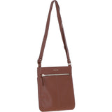 Ashwood Leather Curve Pocket Crossbody Bag Cognac: 63620