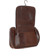 Ashwood Hi Veg Leather Hanging Wash Bag Tempo Brown : 8140