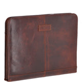 Vintage Leather Luxury A4 Metal Binder Sleeve Tan : Noah