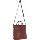 Stylish Ashwood Leather Shopper Bag with Crossbody Strap Tan: GV-64037