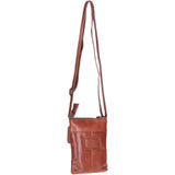 Compact Leather Phone Bag with Adjustable Strap and Brass Hardware Bridge: tl-002
