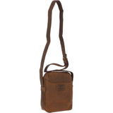 Small Vintage Leather Messenger Bag Tan: Miro