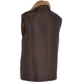 Sheepskin Gilet Camel Antique: KE-176