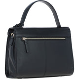 Elegant Ashwood Leather Handbag with Detachable Crossbody strap Black: 64731