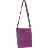 Ashwood Leather Smart Tab Cross Body Bag Raspberry: 63621/Tab