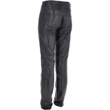 Mens 501 Leather Jeans Black: MENS 501 JEANS