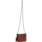 Vintage Mini Leather Cross Body Shoulder Bag With Chain Strap Honey  – G27