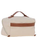 Fenland Canvas & Leather Wash Bag Tan/cream: FEN-759