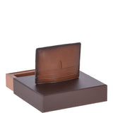Vegetable Tanned Leather Classic 6 Card Holder Wallet Tan: 1991 C