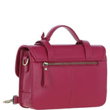 Stylish Ashwood Leather Large Satchel Bag Raspberry: Y-63