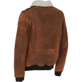 Classic Trapper Suede Leather Pilot Jacket Cognac: Trap-Pilot