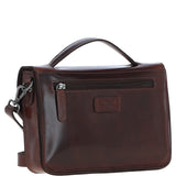 Ashwood Leather Medium Crossbody Satchel Bag Brandy: P-62