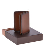 Vegetable Tanned Leather Classic Multi Card Holder Wallet Tan : 1992