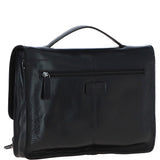 Ashwood Leather Unisex Large Crossbody Satchel Bag Black: P-63