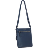 Ashwood Leather Curve Pocket Crossbody Bag Navy: 63620