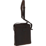 Tablet Friendly Medium Vintage Leather Body Bag Brown: Paddy