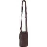 Exquisite Ashwood Leather Smartphone Bag Brandy: F-89