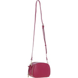 Ashwood Leather Compact Crossbody Bag with Adjustable Strap Raspberry: Y-53