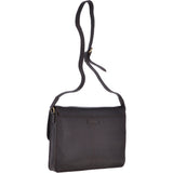14 Inch Leather Satchel Brown : Josh