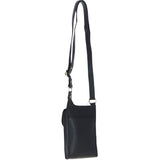 Ashwood Leather & Harris Tweed® Cloth elegance Crossbody Bag Black/White: TW-20-012-BW