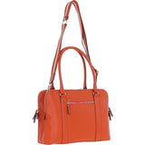 Ashwood 3 Section Large Leather Handbag Orange: X-39