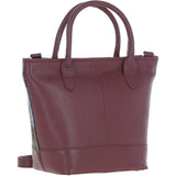 Ashwood Leather & Harris Tweed® Cloth Large Grab Bag Wine/Mcload: TW-64-17-WM