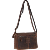 Vintage Satchel Leather Handbag Mud/brown: Kidderminster