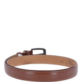 Mens Leather Chino Belt Tan: AB-32
