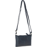 Ashwood Genuine Leather Crossbody Bag Navy: G-15