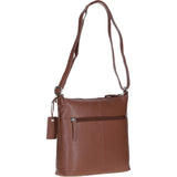 Versatile Leather Shoulder Bag Cognac: Bondoran
