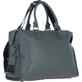 Brampton London Leather Weekender Bag Grey: 64807