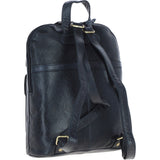 Small Vintage Leather Backpack Navy – G25
