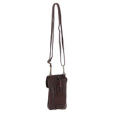 Ashwood Leather Crossbody Smart Phone Bag Brandy: D-99