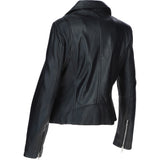 Brampton Leather ladies Biker Jacket Black: L-MB131