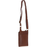 Ashwood Leather & Harris Tweed® Cloth elegance Crossbody Bag Tan/Navy: TW-20-011-TN