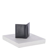 Vegetable Tanned 8 Card holder Wallet Black : 1290-VT