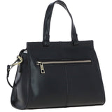 Ashwood Medium Leather Grab Bag Black: V-83
