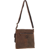 Vintage Elegance Leather Handbag Mud/brown: Malvern