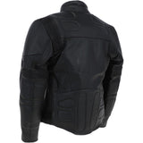 Mens Fashion Cowhide Leather Jacket Black: BIKER 220