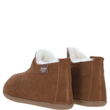 Fenland Classic Suede Sheepskin Bootie Slippers Chestnut: DARWIN