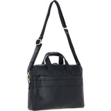 Gabicci Leather Messenger Bag Black: GB-64962