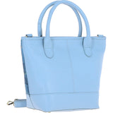 Ashwood Leather & Harris Tweed® Cloth Large Grab Bag Baby-blue/Blue: TW-64-19-BB