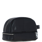 Ashwood Leather Men's Zip Washbag Black: PL-41
